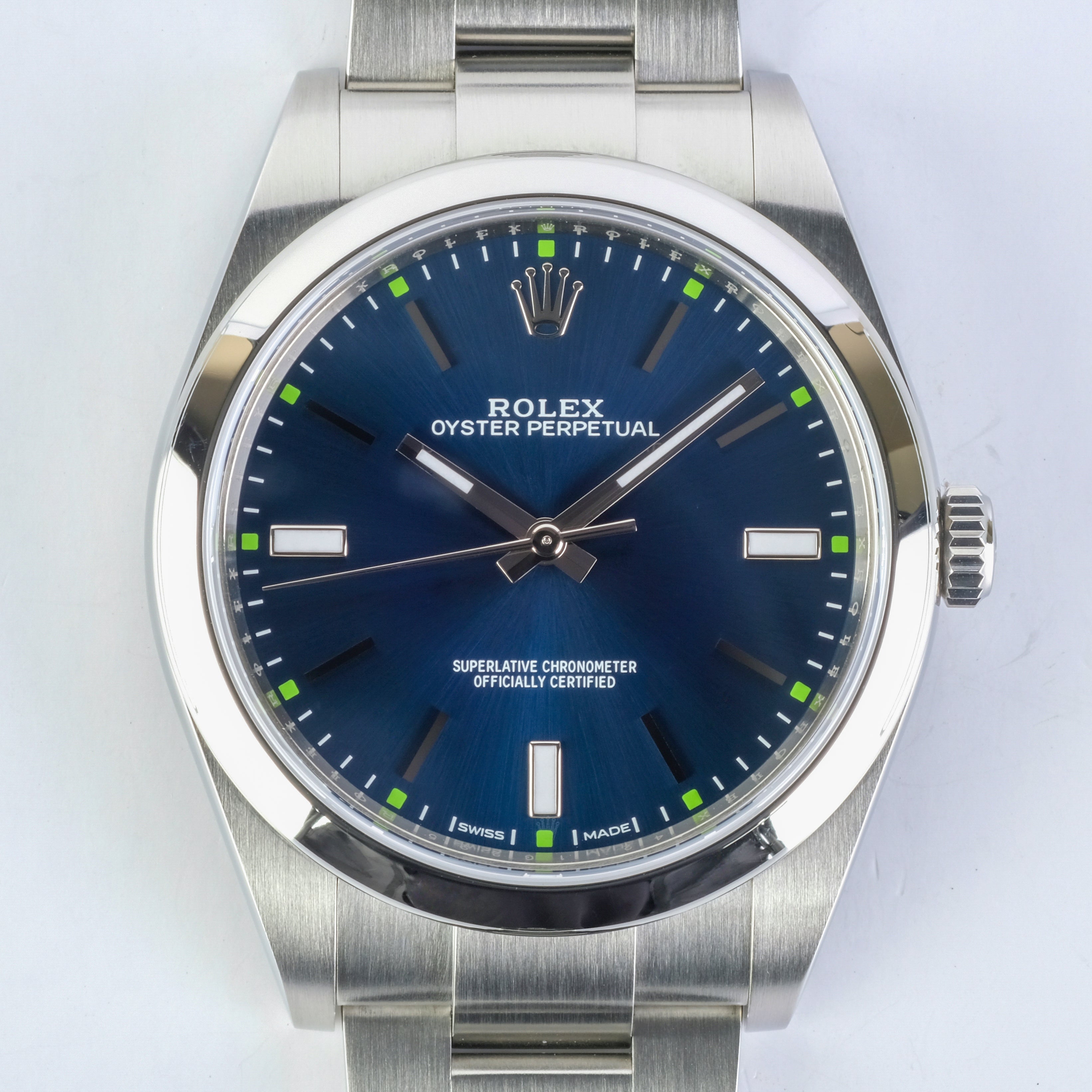 Rolex oyster perpetual online 39mm blue